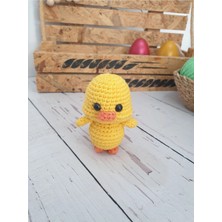 On Marifet Yün ve Hobi Dünyası Amigurumi Örgü Minik Sarı Ördek Anahtarlik