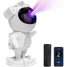 Junglee Astronot Starry Projector Galaksi Gece Lambası Yıldız Samanyolu Işıklandırma Bluetooth Hoparlör