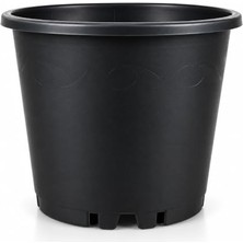 Odea 3l Üretim Saksısı — Ø16 Siyah Plastik Saksı — Fidan, Çiçek, Yetiştirme Kabı