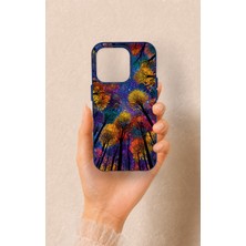 Vip Case iPhone 15 Pro Uyumlu Renkli Gökyüzü Desenli Silikon Kılıf