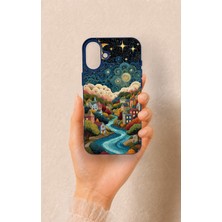 Vip Case iPhone 16 Plus Uyumlu Gece Masalı Desenli Silikon Kılıf