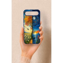 Vip Case Tecno Spark Slim Uyumlu Gökyüzü ve Yeryüzü Desenli Silikon Kılıf