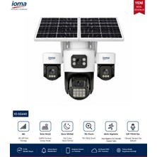 Ioma 4 Lens 3 Ptz Aydınlatma 4g Sim Kartlı (Yıllık 240GB Internet) ve 64GB Sd Kart Dahil