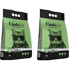 Odea Parfümsüz Yavru Kedi Için Topaklanan Ince Taneli Kedi Kumu (2 x 10 Lt)