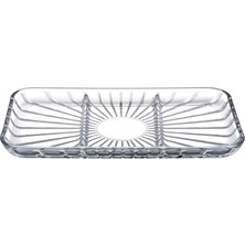 Universal Paşabahçe Elegant Bölmeli Dikdörtgen Tabak 162X276 mm 000-SEFFAF 1 Ofsethediyelik Kutu 6 Paşabahce