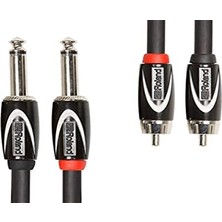 Odea Black Serisi Çift Bağlantı Kablosu - 6,3 mm Jak, Rca Üzerinde, Uzunluk: 1,5 M – RCC-5-2R28
