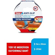Odea Kaydırmaz Bant, Merdiven Için, Siyah, 5m x 25MM