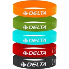 Odea Latex 5 Farklı Direnç Aerobik Pilates Direnç Egzersiz Bandı Squat Lastiği (Uç Kısmı Kapalı) ARBK-BN5-P-S5-505-PLS555