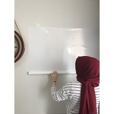Odea 2 Tane 60X100 Beyaz Statik Akıllı Kağıt Yazı Tahtası Duvar,cama, Tahtaya Uygulanır Yapışkansız Beyaz 60 x 100