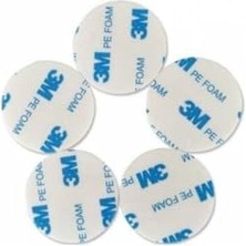 Odea Dünya Magnet 100 Adet, 3m, Köpüklü, Çift Taraflı Bant, Yuvarlak Kesimli, Çok Güçlü, (Çap: 20 Mm)