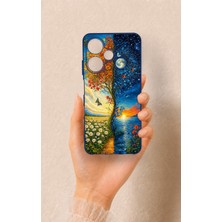 Vip Case Infinix Hot 30I Uyumlu Gökyüzü ve Yeryüzü Desenli Silikon Kılıf