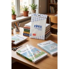 Odea A4 Şeffaf Kendinden Yapışkanlı Kitap Kabı, Buzlu Transparan, 10 Adet
