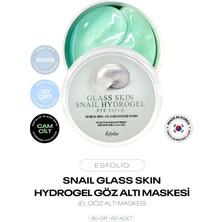 Esfolio Salyangoz Glass Skin Snail Hydrogel Eye Patch Nemlendirici ve Onarıcı Göz Maskesi