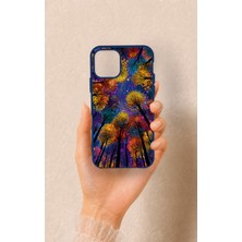Vip Case iPhone 11 Pro Uyumlu Renkli Gökyüzü Desenli Silikon Kılıf