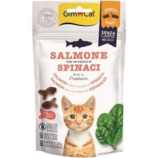 Odea Crunchy Snacks Somonlu ve Ispanaklı Tahılsız Kedi Ödülü 50GR