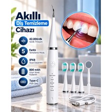 Nemere 1. Taşınabilir Akıllı Diş Temizleme Cihazı Ayarlanabilir 5 Kademe Type C Şarjlı Sonic Temizl