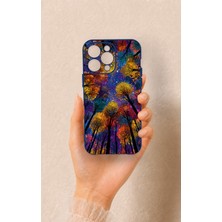 Vip Case iPhone 14 Pro Max Uyumlu Renkli Gökyüzü Desenli Silikon Kılıf