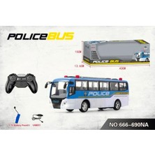 Pasifik Toys 666-690NA Uzaktan Kumandalı Oyuncak Polis Otobüsü