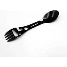 Odea 2'li Paket 5'i 1 Arada Spork Seti Paslanmaz Çelik Kamp Çatal Kaşık Bıçak Şişe Açacağı Outdoor MKMP-0044