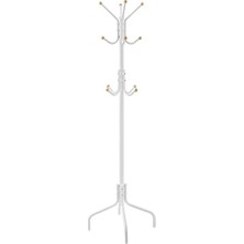 Odea Songmıcs Portmanto, Elbise Askısı, Metal, 12 Kancalı, Gardırop, 4 Ayak, Manto, Şapka, Çanta, Koridor, Yatak Odası, Ofis Için, Beyaz RCR031W01