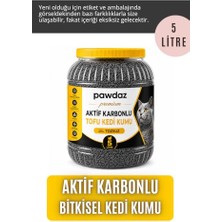 Odea Tofu Kedi Kumu (Aktif Karbonlu) 5 Litre - Tozsuz, Kokusuz, Topaklanan