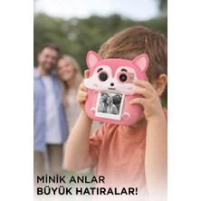 Reytek CMR20 Pembe Dijital Fotoğraf Makineleri Çocuk Termal Resim Baskılı Yazıcı Kamera Video Makinesi