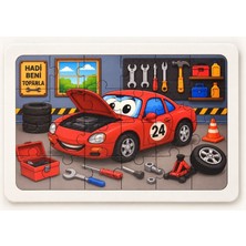 Tether Bags Çocuk Tamirci - Beni Toparla - 24 Parça Ahşap Puzzle