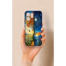 Vip Case Oppo Reno 14F Uyumlu Gökyüzü ve Yeryüzü Desenli Silikon Kılıf