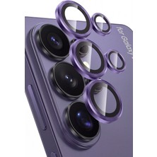 Fibaks Galaxy S26 Ultra Ar+ Af Kamera Lensi Koruyucu Cam Çizilmeye Dirençli Hd Koruma Mor Kılıf