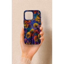 Vip Case iPhone 16 Pro Max Uyumlu Renkli Gökyüzü Desenli Silikon Kılıf