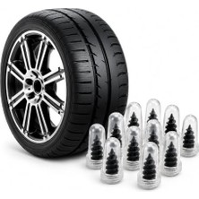 Odea Lastik Tamir Çivisi 10'lu Set – 20 x 25 mm Vidalı Tubeless Lastik Tamir Vidası, Otomobil Motosiklet Için Pratik Lastik Delik Onarım Aparatı