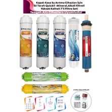 Water Chem Kapalı Kasa Iki Tarafı Ouickli Mineral,alkali Filtreli Yüksek Kaliteli 7’li Filtre Seti