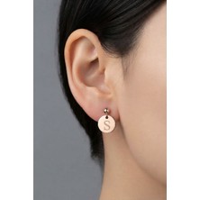 Papatya Silver 925 Ayar Gümüş Kişiye Özel Minimalist Çivili Top Küpe