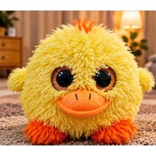 Toys Cam Gözlü Sarı Civciv Peluş Oyuncak Yumuşak Tüylü 20 cm