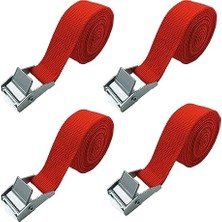 Odea 4 Adet Gergi Kayışı, Bağlama Kayışı, Sabitleme Kemeri, Germe Kayışı, 200 Kg'a Kadar Taşıyabilir, 4'lü Paket, Ayarlanabilir Kemer Bandı, Bisiklet, El Arabası, Motosiklet, Bavul, Römork