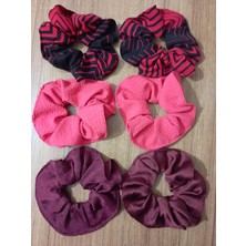 Odea Büyük Boy Saç Tokası Scrunchie 6'lı Set