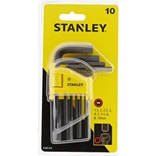 Odea Stanley 0/69/253 Anahtar Takımı, Sarı/siyah, 10 Parça