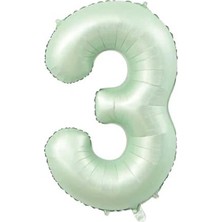 Odea Rakam Folyo Balon 34 Inç 76-82 cm (Adaçayı, 3)