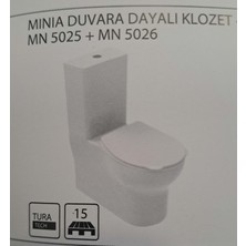 Turan Seramik Minia Çocuk Duvara Dayalı Klozet + Rezervuar - Turavit