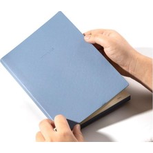 Universal Deri Kaplı A5 96 Yp 70G Defter Kareli Siyah-Mavi-Kahverengi