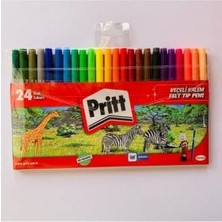 Odea Keçeli Kalem Seti, 24 Renk, Yıkanabilir, Felt Tip Pens