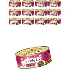 Odea Reflex Plus Delizzia Tavuklu & Ciğerli Yetişkin Kedi Maması, 85G x 12 Adet