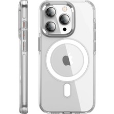 Fumeyabi Joko Apple iPhone 15 Pro Max Kılıf Crystal Magsafe Kapak - Şeffaf
