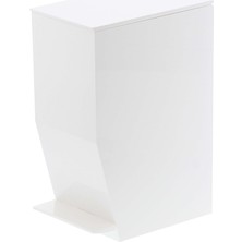 Odea Yamazakı Çöp Kutusu, Plastik, Beyaz, 19 x 12 x 27,5 cm