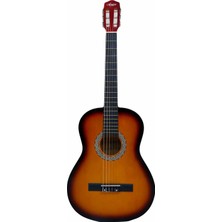 Aiersi SC040-SB 3/4 Boy Sap Ayarlı Sunburst Klasik Gitar