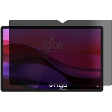 Odea Engo Lenovo Yoga Tab TB710FU 11.1 Inç Ile Uyumlu Hayalet Ekran Koruyucu, Yandan Görünmeyen Anti-Spy Gizlilik (Privacy) Koruması, 9h Temperli Nano Kırılmaz Esnek Cam, Parlama ve Parmak Izi Önleyici