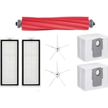 Odea Ozemtek Beyaz Yedek Toz Torbalı,fırça,hepa Fitre Set-7 Parça Roborock Q7 Max Q7 Max Plus ile Uyumlu