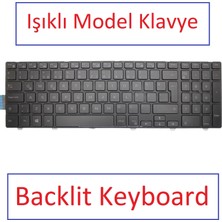 Odea Pars Power Notebook Klavye - DE-104 - Siyah-Işıklı - Inspiron 15 7559 Model P57F, P57F002 Backlit - Muadili ile Uyumlu