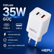 Fumeyabi HP-C39 35W Usb-C Gan Hızlı Şarj Adaptörü – Type-C Kablo Dahildir Yüksek Verim ve Düşük Isı