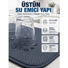 Fumeyabi Katlanabilir Bulaşık Kurutma Matı Hızlı Kuruyan Su Emici Mutfak Matı